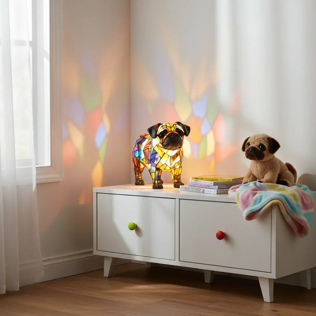 Mops - Lamp Vitraažis