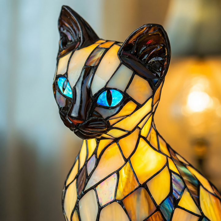 Müstiline kass - Vitraažlamp