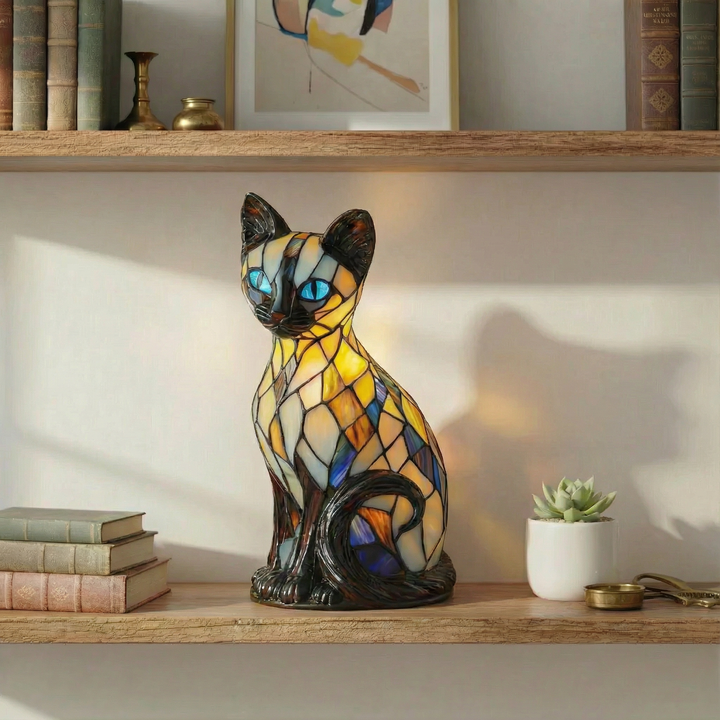 Müstiline kass - Vitraažlamp