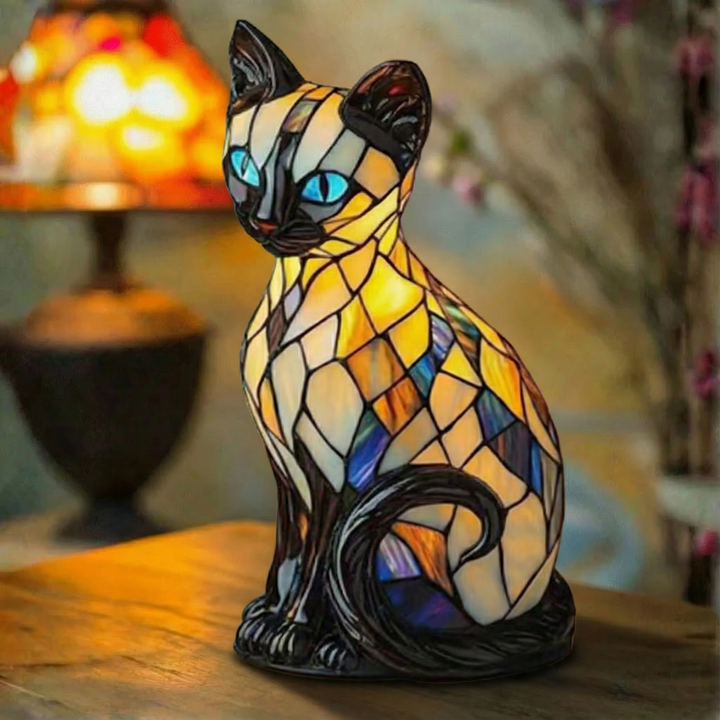 Müstiline kass - Vitraažlamp