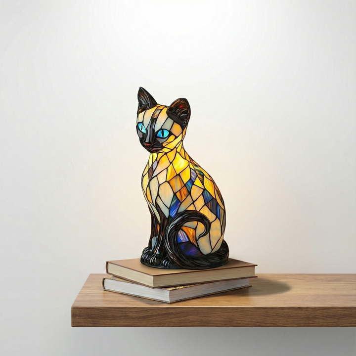 Müstiline kass - Vitraažlamp